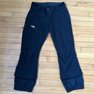 The North Face HyVent Womens Black Snow Pants Ski Snowboard Cargo Size Medium